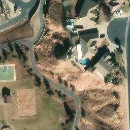 Volleyball Court, St. George, UT — aerial view