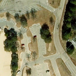 Sand Volleyball Court, Newport News, VA — aerial view