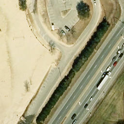 Sand Volleyball Court, Newport News, VA — aerial view