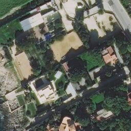 Sand Volleyball Court — aerial view