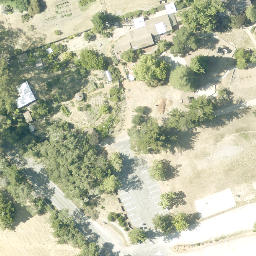 Sand Volleyball Court, Pasatiempo, CA — aerial view