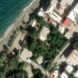 Sand Volleyball Court — aerial view