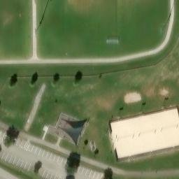 Sand Volleyball Court, Bowling Green, KY — aerial view
