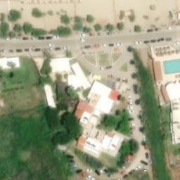 Sand Volleyball Court — aerial view