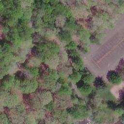 Sand Volleyball Court, VA — aerial view