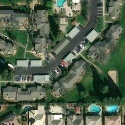 Sand Volleyball Court, Clovis, CA — aerial view