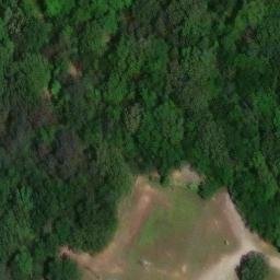 Sand Volleyball Court, Russellville, KY — aerial view