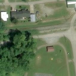 Volleyball Court, Coxton, KY — aerial view