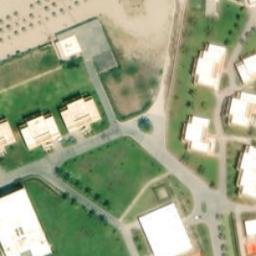 Sand Volleyball Court — aerial view