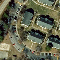 Volleyball Court, Virginia Beach, VA — aerial view