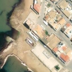 Sand Volleyball Court in Santa Croce Camerina, RG — aerial view