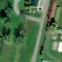 Sand Volleyball Court, Pennington Gap, VA — aerial view