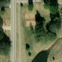 Sand Volleyball Court, Bartlesville, OK — aerial view