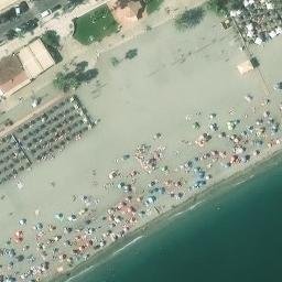 Sand Volleyball Court — aerial view