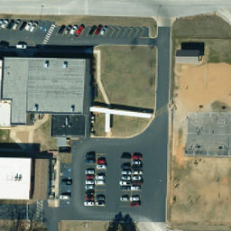 Sand Volleyball Court, West Plains, MO — aerial view