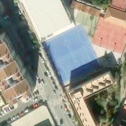 Volleyball Court near Málaga — aerial view