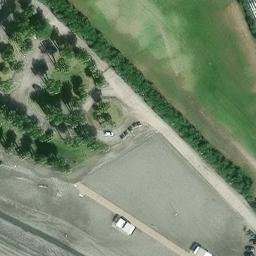 Sand Volleyball Court — aerial view