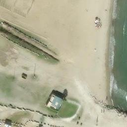 Sand Volleyball Court — aerial view