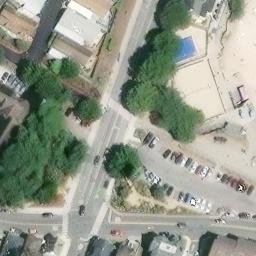 Sand Volleyball Court, Pacific Grove, CA — aerial view