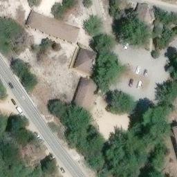 Sand Volleyball Court, Pacific Grove, CA — aerial view