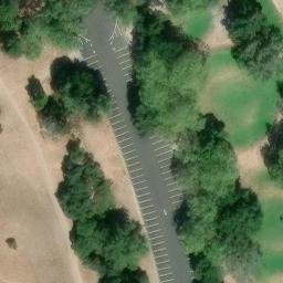 Volleyball Court, CA — aerial view