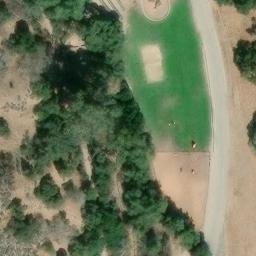 Volleyball Court, CA — aerial view