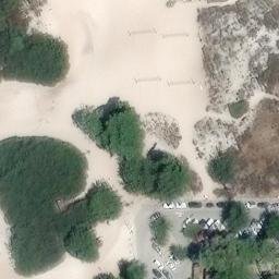 Sand Volleyball Court, Carmel-by-the-Sea, CA — aerial view