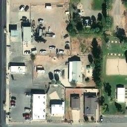 Sand Volleyball Court at Overton Park — aerial view