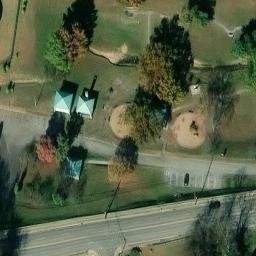 Grass Volleyball Court, Clarksville, TN — aerial view