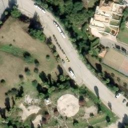 Sand Volleyball Court — aerial view