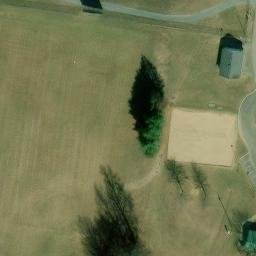 Sand Volleyball Court, White House, TN — aerial view