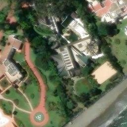 Sand Volleyball Court — aerial view