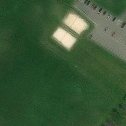 Sand Volleyball Court, Johnson City, TN — aerial view