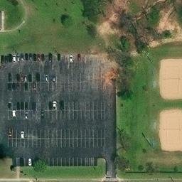 Memorial Park Volleyball Courts — aerial view