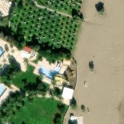 Sand Volleyball Court — aerial view
