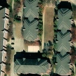 Sand Volleyball Court, Martin, TN — aerial view