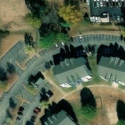 Sand Volleyball Court, Martin, TN — aerial view