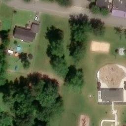Sand Volleyball Court, Reidsville, NC — aerial view