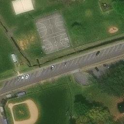 Sand Volleyball Court, Johnson City, TN — aerial view
