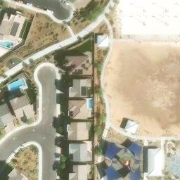 Sand Volleyball Court, North Las Vegas, NV — aerial view