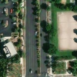 Sand Volleyball Court, North Las Vegas, NV — aerial view