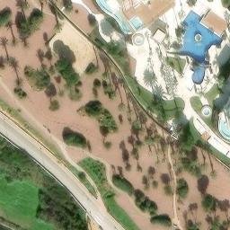 Sand Volleyball Court — aerial view