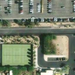 Volleyball Court, Las Vegas, NV — aerial view