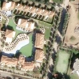 Sand Volleyball Court — aerial view