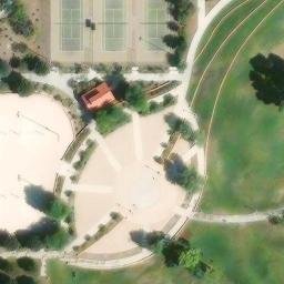 Sand Volleyball Court, North Las Vegas, NV — aerial view