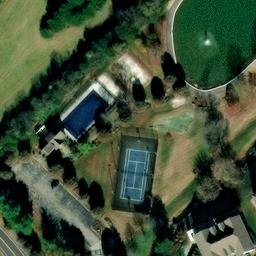 Sand Volleyball Court, Morristown, TN — aerial view