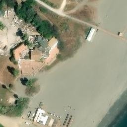 Sand Volleyball Court — aerial view