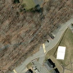 Sand Volleyball Court, NC — aerial view