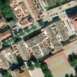 Volleyball Court near San Roque — aerial view