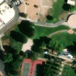 Sand Volleyball Court, Las Vegas, NV — aerial view